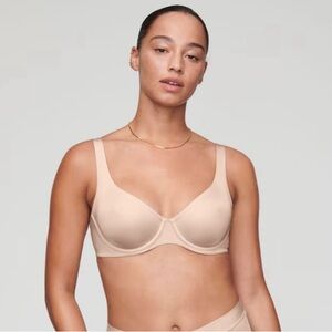 BRAND NEW CUUP The Scoop Micro Sand Color Nude Unlined Demi Underwire Bra Tan